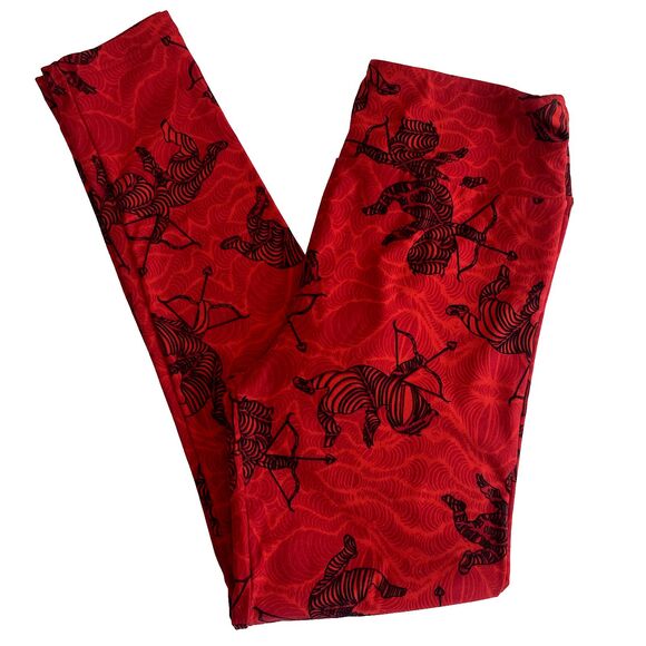 Lularoe VALENTINES DAY CUPID OS One Size‎ Leggings - Picture 1 of 5